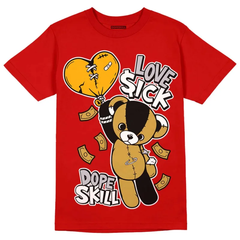 Red Collection DopeSkill Red T-shirt Love Sick Graphic sold by DopeSkill