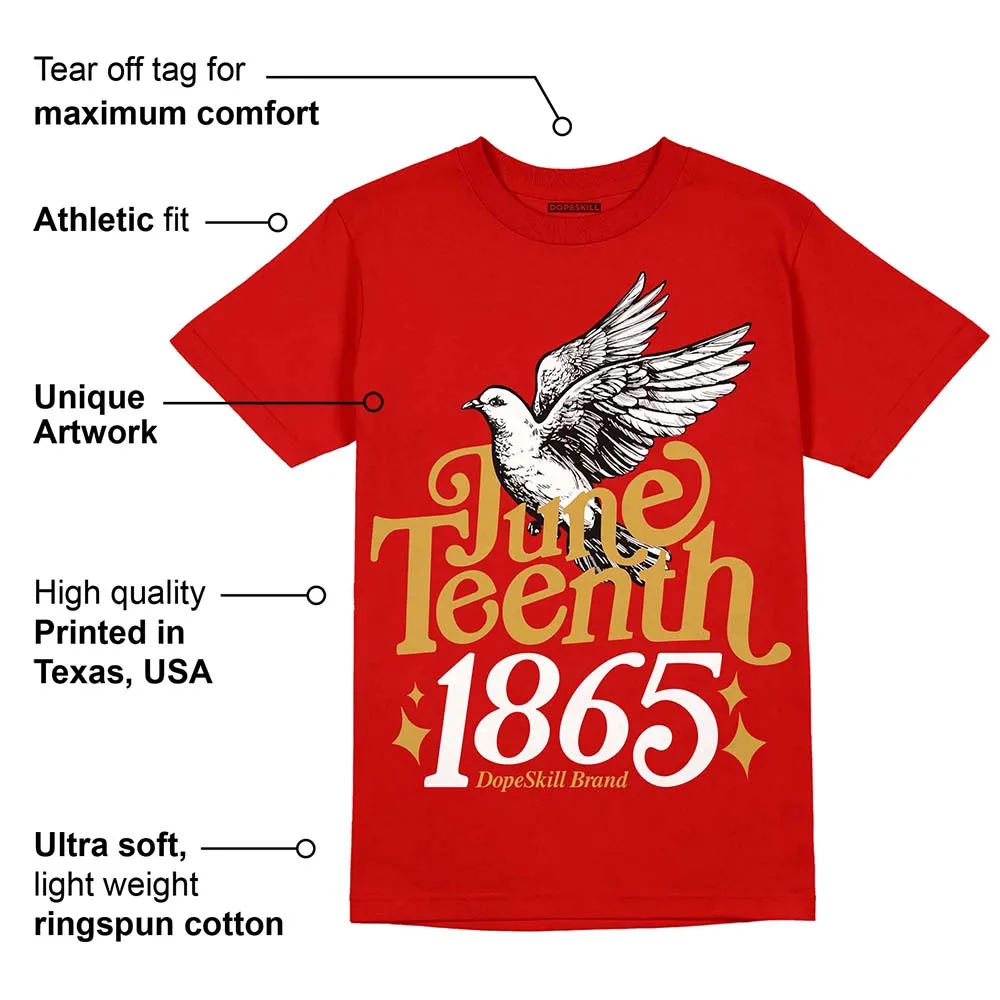 Red Collection DopeSkill Red T-shirt Juneteenth 1865 Graphic sold by DopeSkill product image thumbnail 2