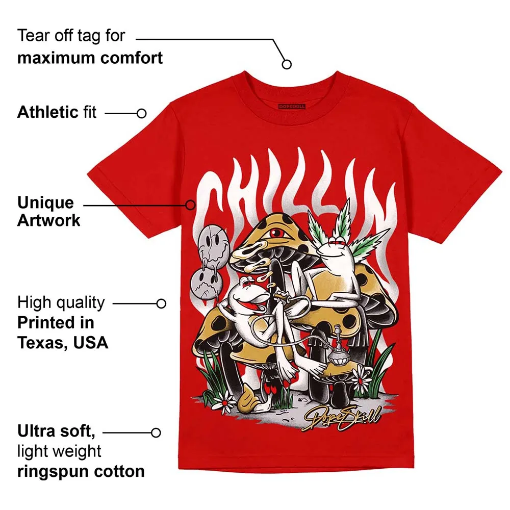 Red Collection DopeSkill Red T-shirt Chillin Graphic sold by DopeSkill product image thumbnail 2