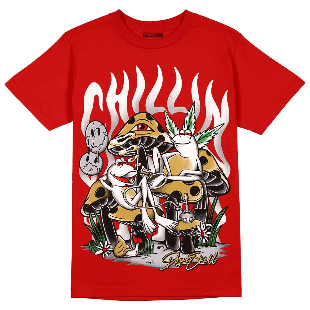 Red Collection DopeSkill Red T-shirt Chillin Graphic sold by DopeSkill