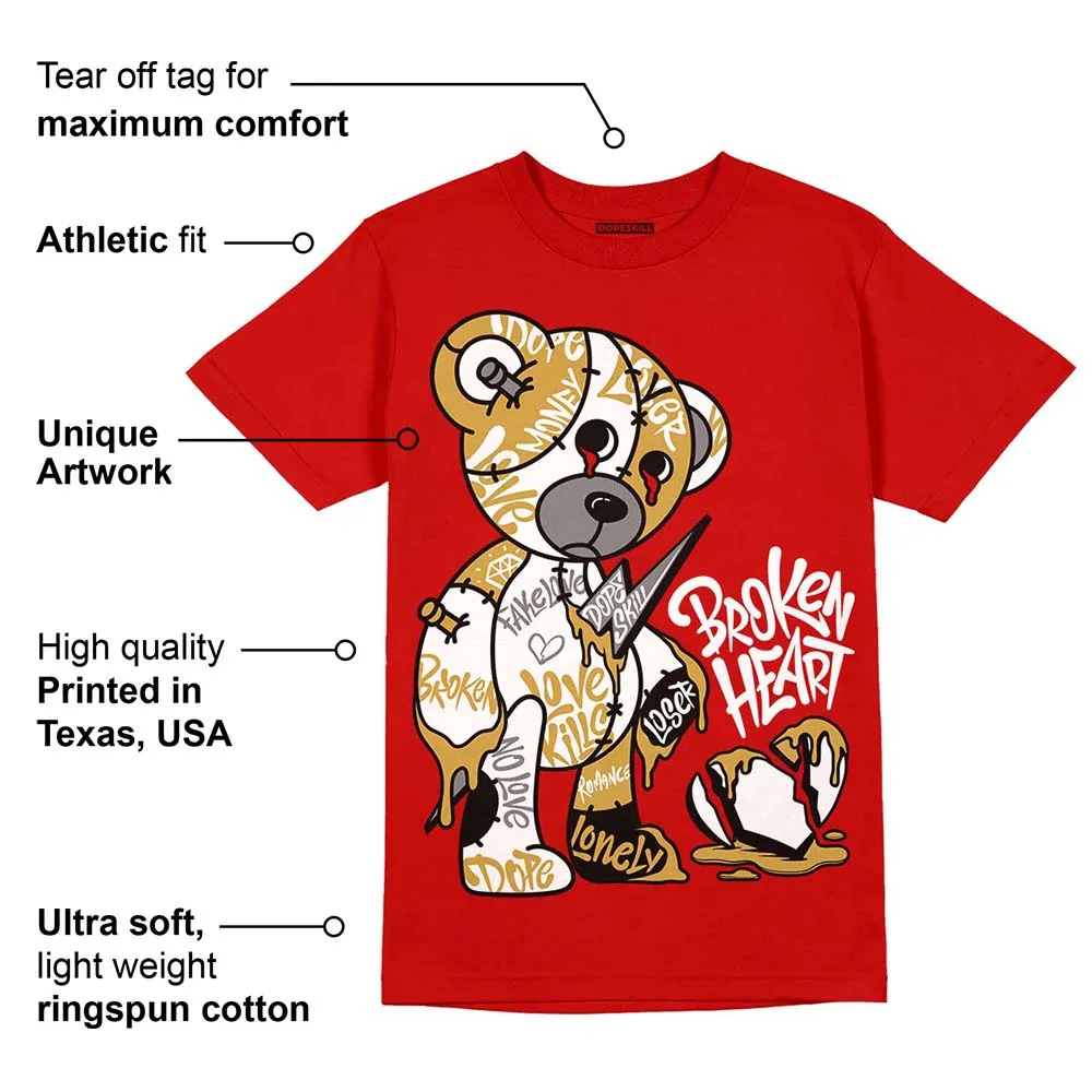 Red Collection DopeSkill Red T-shirt Broken Heart Graphic sold by DopeSkill product image thumbnail 2