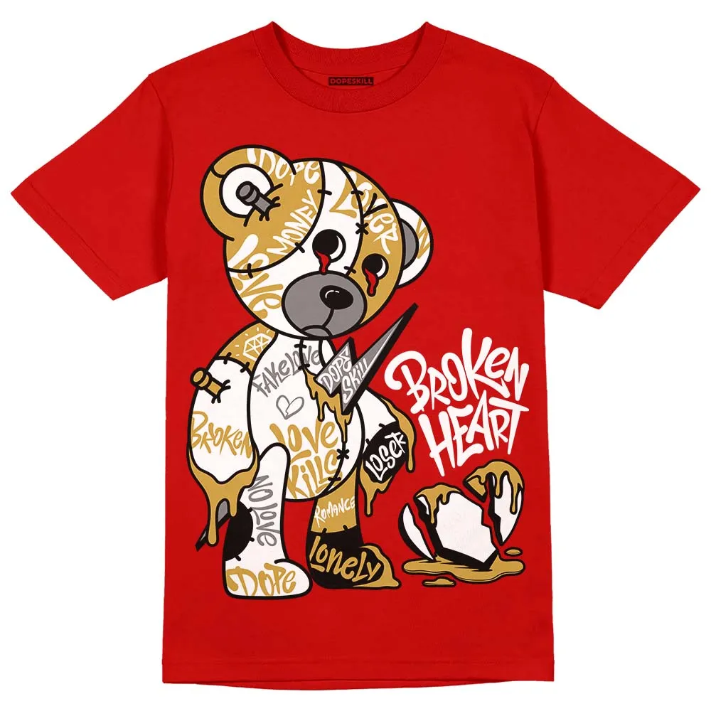 Red Collection DopeSkill Red T-shirt Broken Heart Graphic sold by DopeSkill