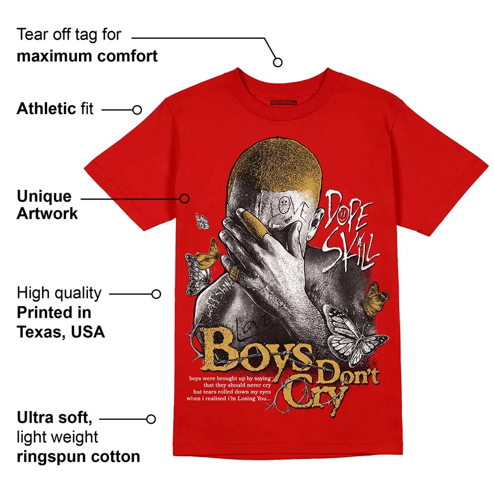 Red Collection DopeSkill Red T-shirt Boys Don't Cry Graphic sold by DopeSkill product image thumbnail 2