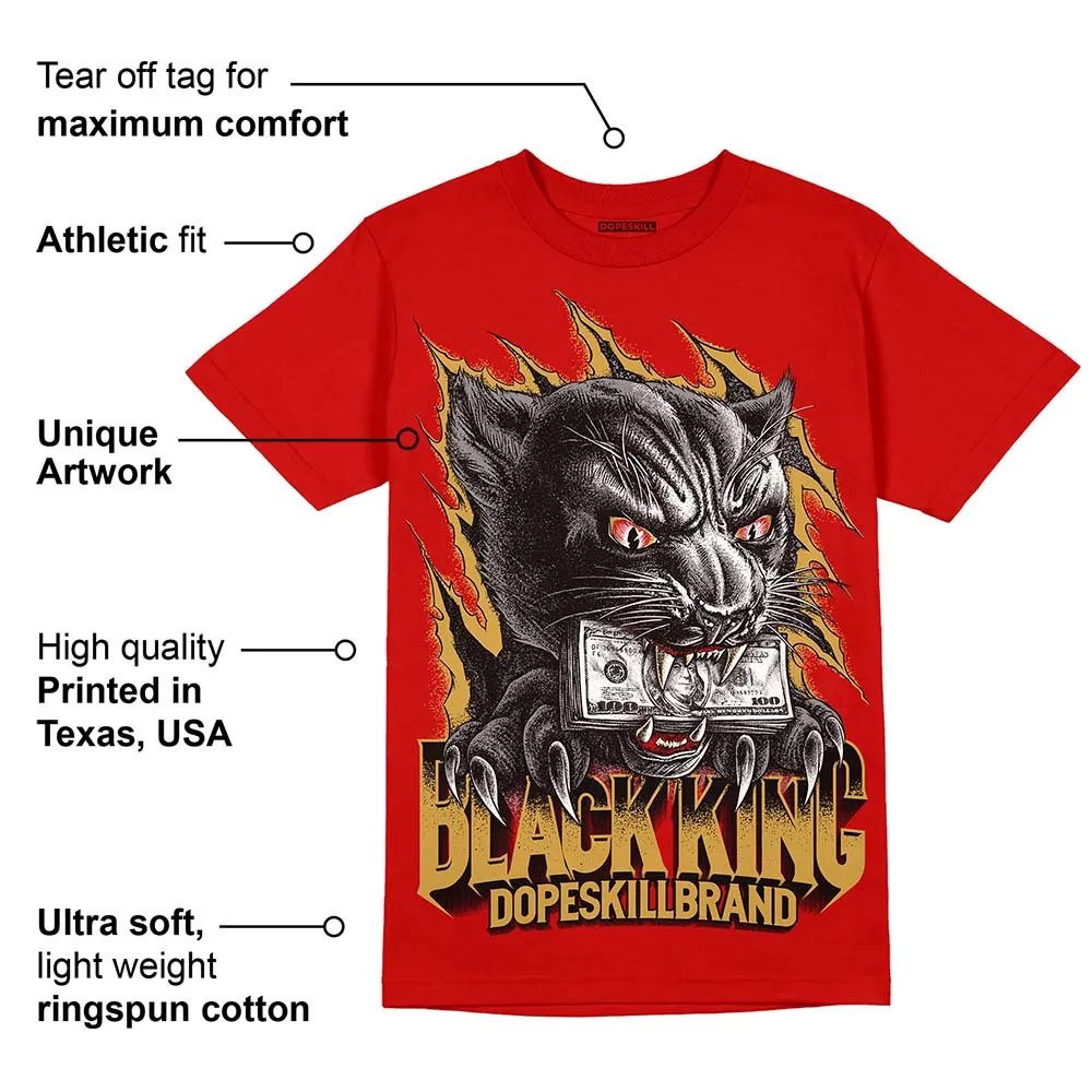 Red Collection DopeSkill Red T-shirt Black King Graphic sold by DopeSkill product image thumbnail 2