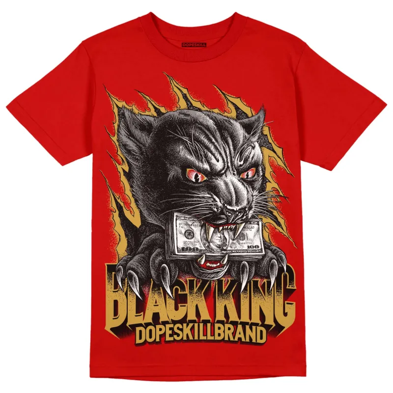 Red Collection DopeSkill Red T-shirt Black King Graphic sold by DopeSkill