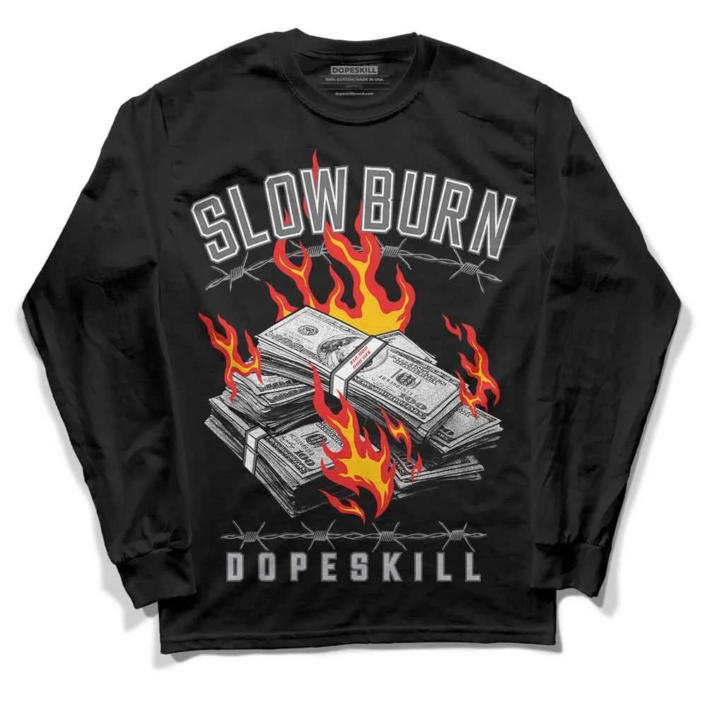 Grey Collection DopeSkill Long Sleeve T-Shirt Slow Burn Graphic sold by DopeSkill product image thumbnail 2
