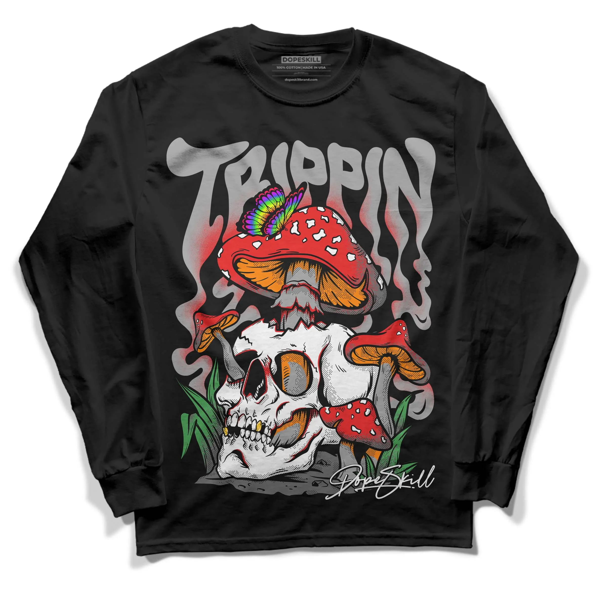 Grey Collection DopeSkill Long Sleeve T-Shirt Trippin Graphic sold by DopeSkill product image thumbnail 2