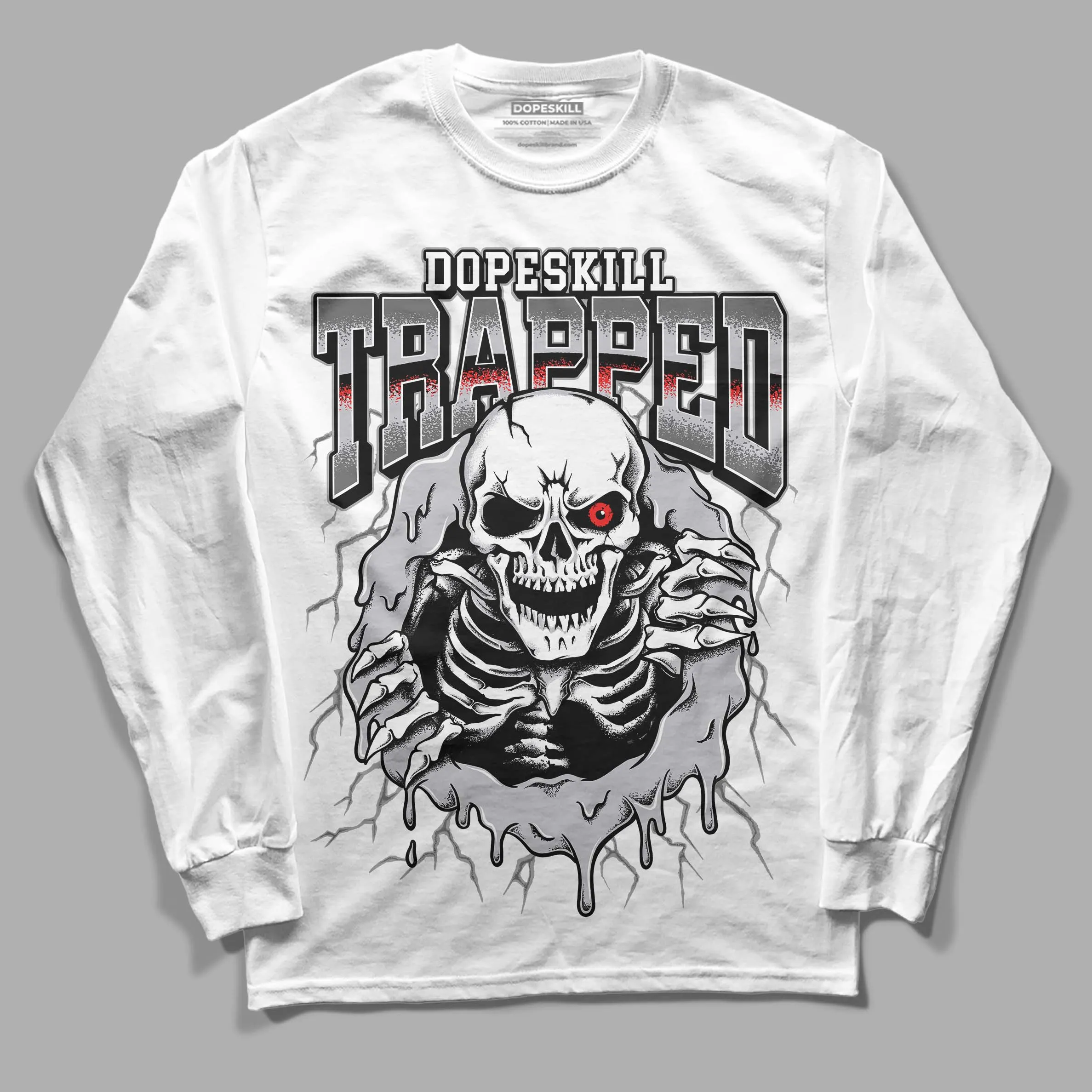 Grey Collection DopeSkill Long Sleeve T-Shirt Trapped Halloween Graphic sold by DopeSkill