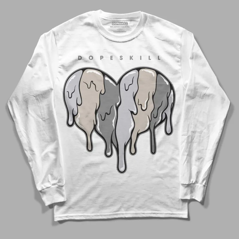 Grey Collection DopeSkill Long Sleeve T-Shirt Slime Drip Heart Graphic sold by DopeSkill
