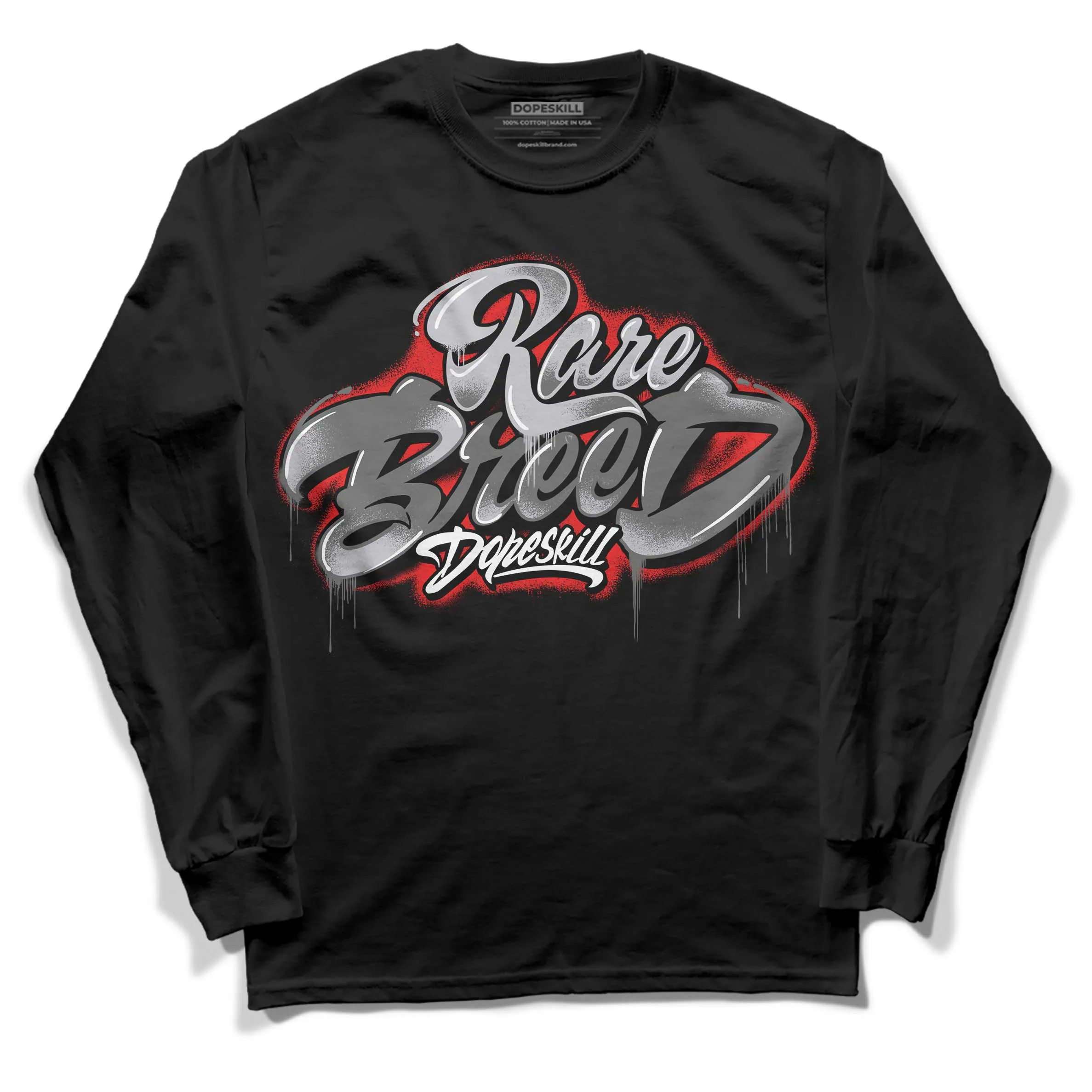 Grey Collection DopeSkill Long Sleeve T-Shirt Rare Breed Type Graphic sold by DopeSkill product image thumbnail 2