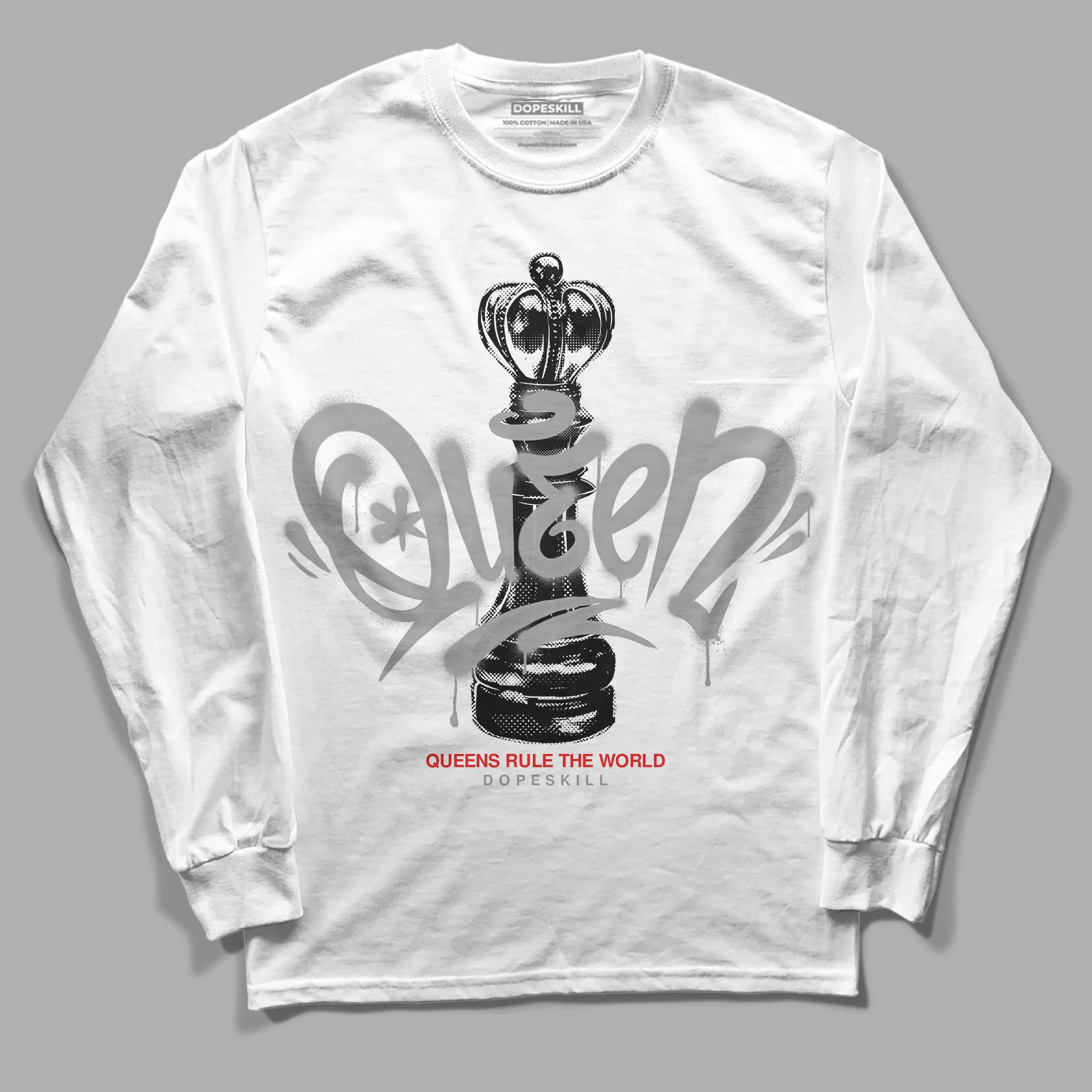 Grey Collection DopeSkill Long Sleeve T-Shirt Queen Chess Graphic sold by DopeSkill