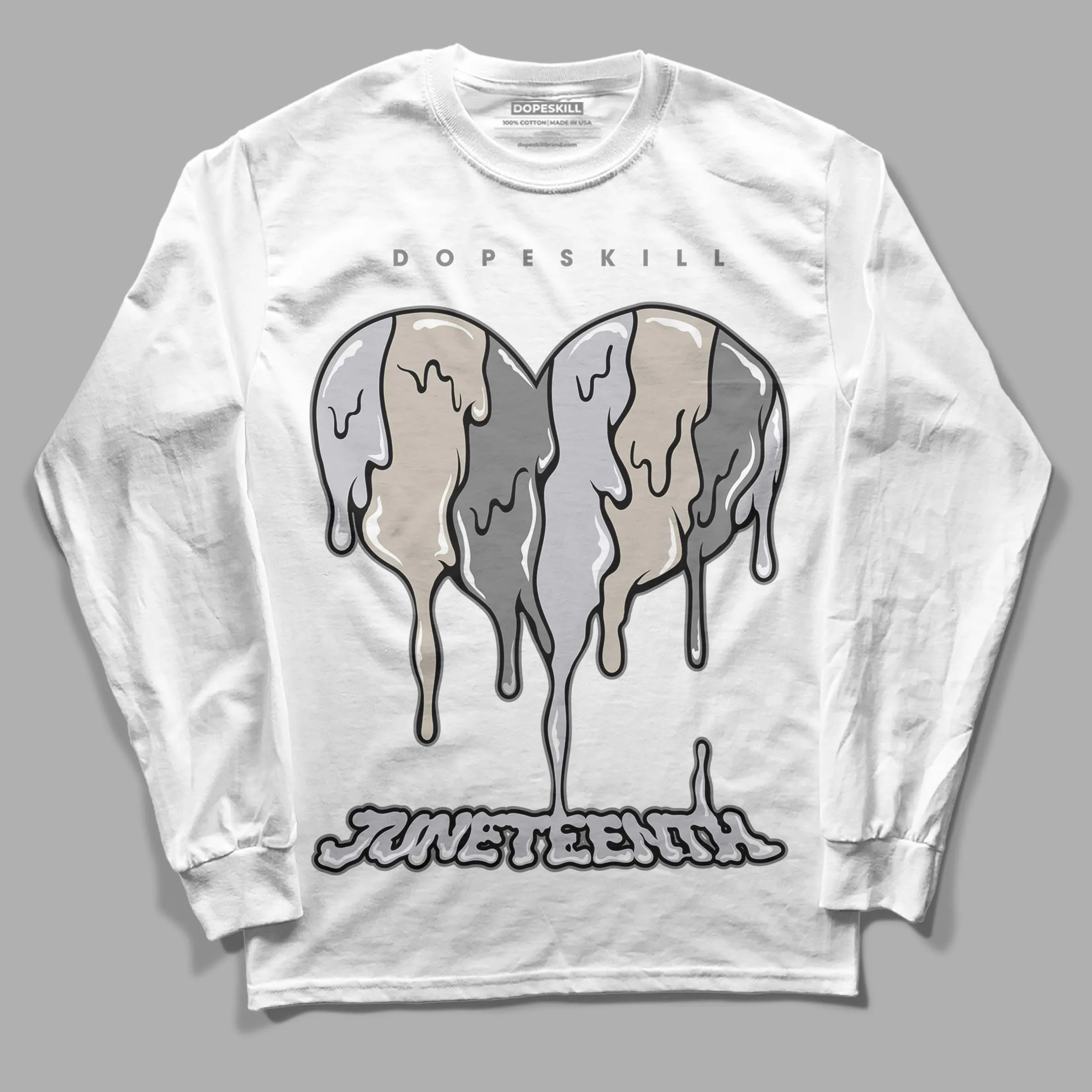 Grey Collection DopeSkill Long Sleeve T-Shirt Juneteenth Heart Graphic sold by DopeSkill
