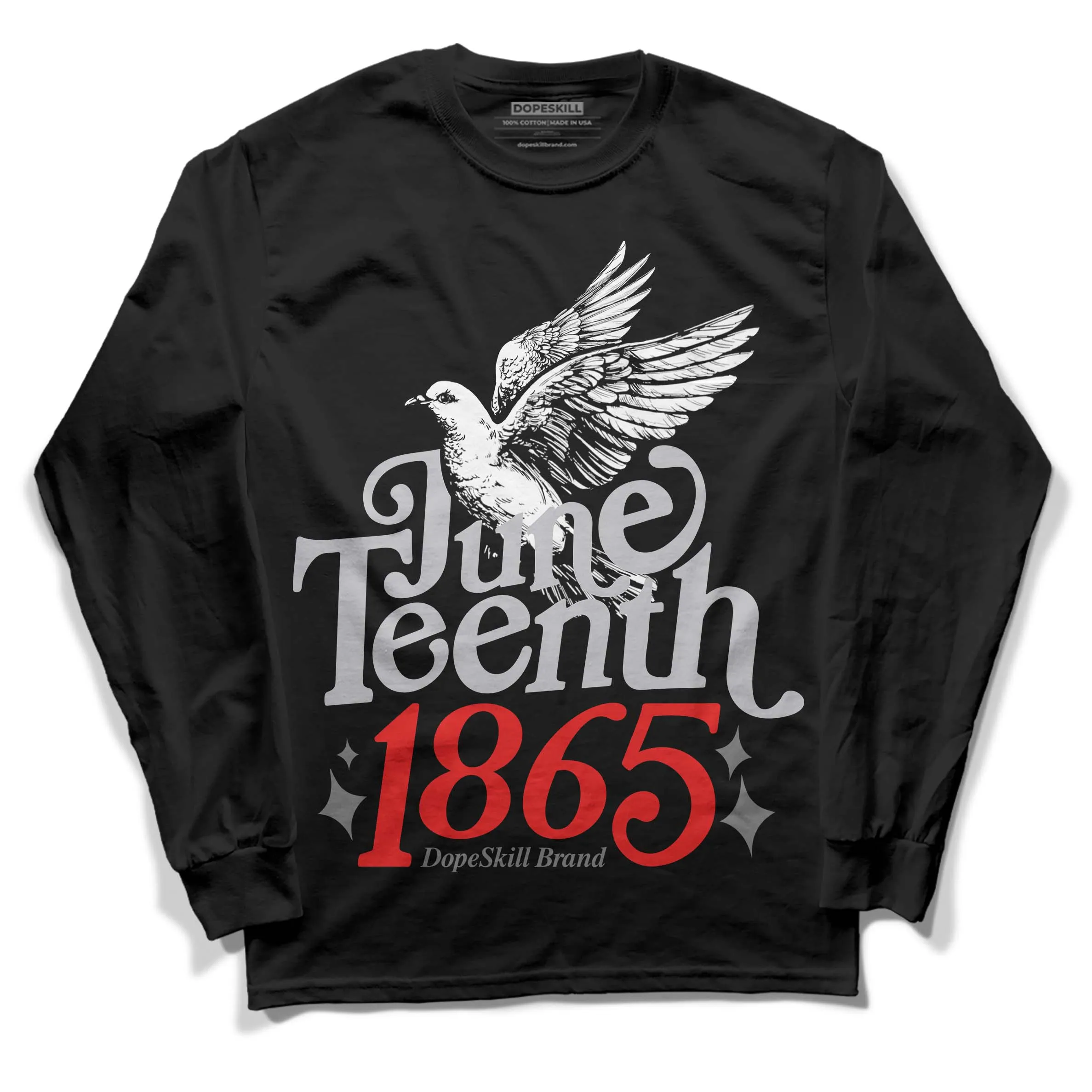 Grey Collection DopeSkill Long Sleeve T-Shirt Juneteenth 1865 Graphic sold by DopeSkill product image thumbnail 2