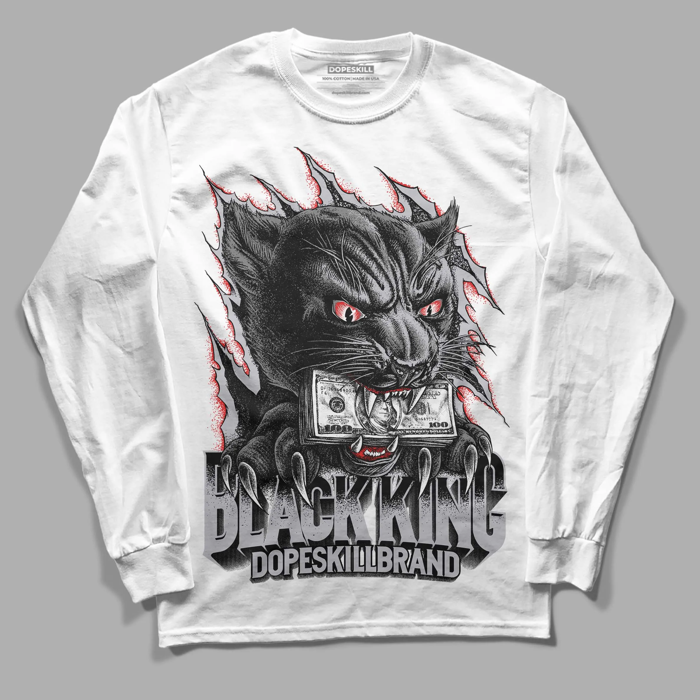 Grey Collection DopeSkill Long Sleeve T-Shirt Black King Graphic sold by DopeSkill