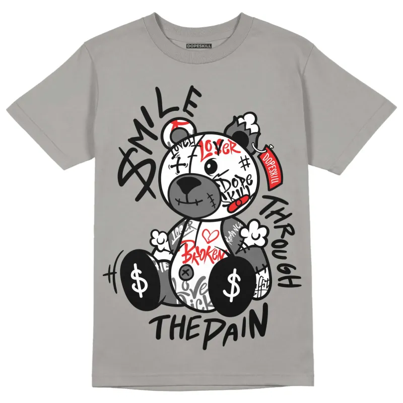 Grey Collection DopeSkill Grey T-shirt Smile Through The Pain Graphic sold by DopeSkill