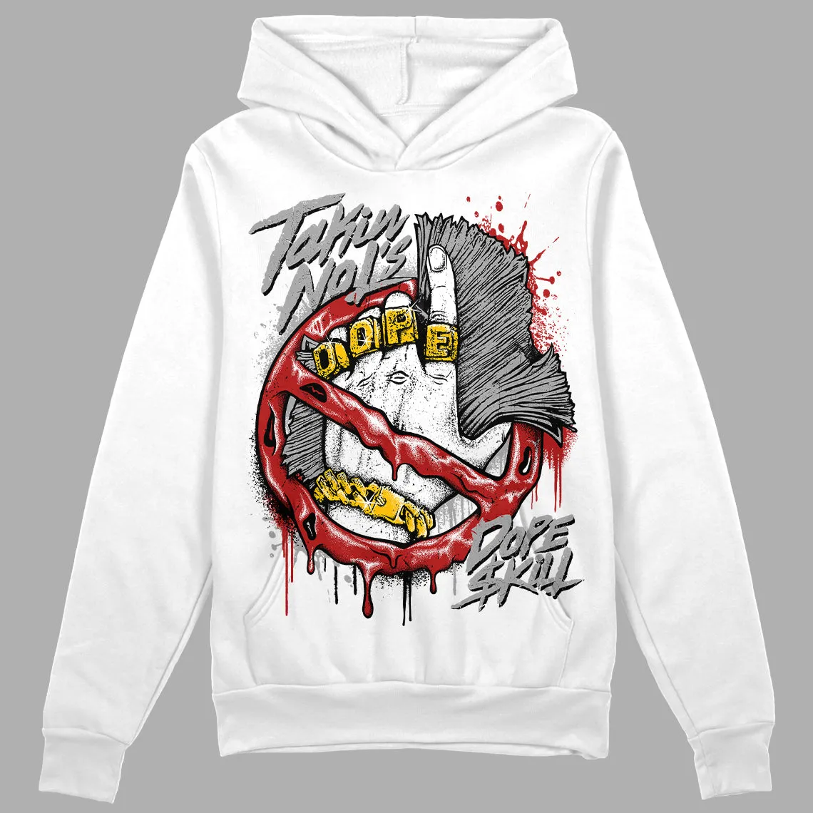 Black and White 14s DopeSkill Hoodie Sweatshirt Takin No L's Graphic sold by DopeSkill product image thumbnail 2