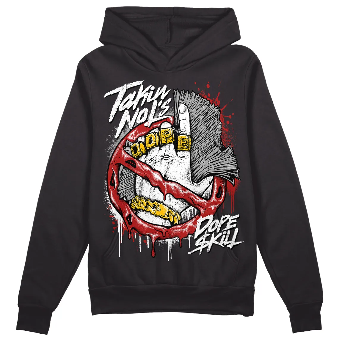 Black and White 14s DopeSkill Hoodie Sweatshirt Takin No L's Graphic sold by DopeSkill