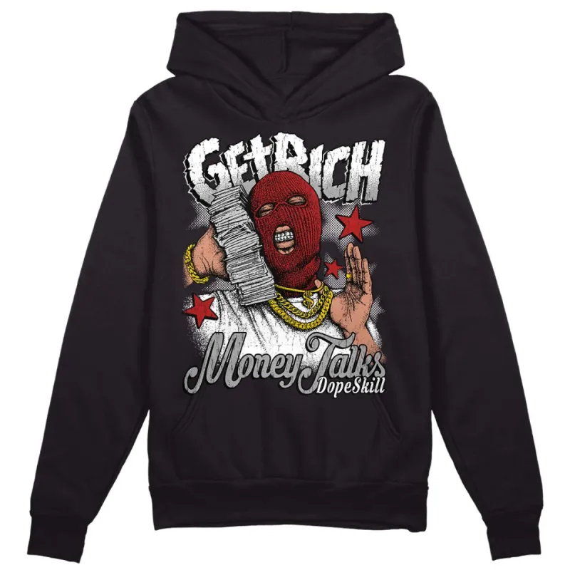 Black and White 14s DopeSkill Hoodie Sweatshirt Get Rich Graphic sold by DopeSkill