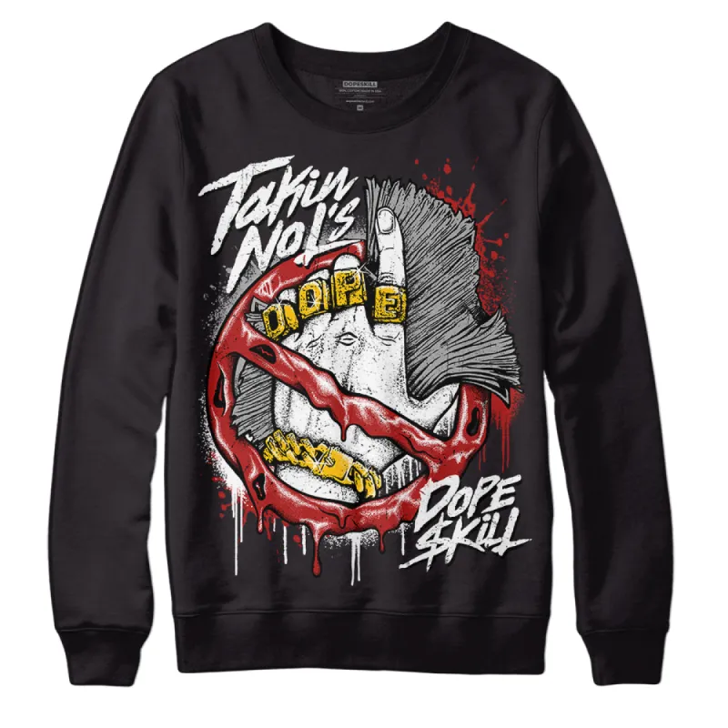 Black and White 14s DopeSkill Sweatshirt Takin No L's Graphic sold by DopeSkill