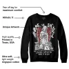 Black and White 14s DopeSkill Sweatshirt Angels Graphic sold by DopeSkill
