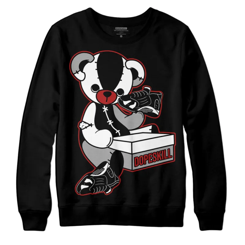 Black and White 14s DopeSkill Sweatshirt Sneakerhead BEAR Graphic sold by DopeSkill