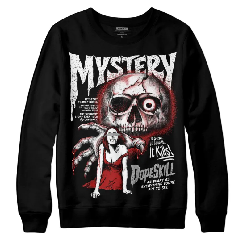Black and White 14s DopeSkill Sweatshirt Mystery Ghostly Grasp Graphic sold by DopeSkill
