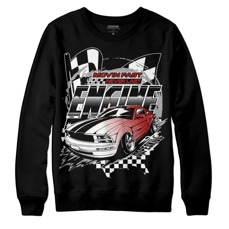 Black and White 14s DopeSkill Sweatshirt ENGINE Tshirt Graphic sold by DopeSkill