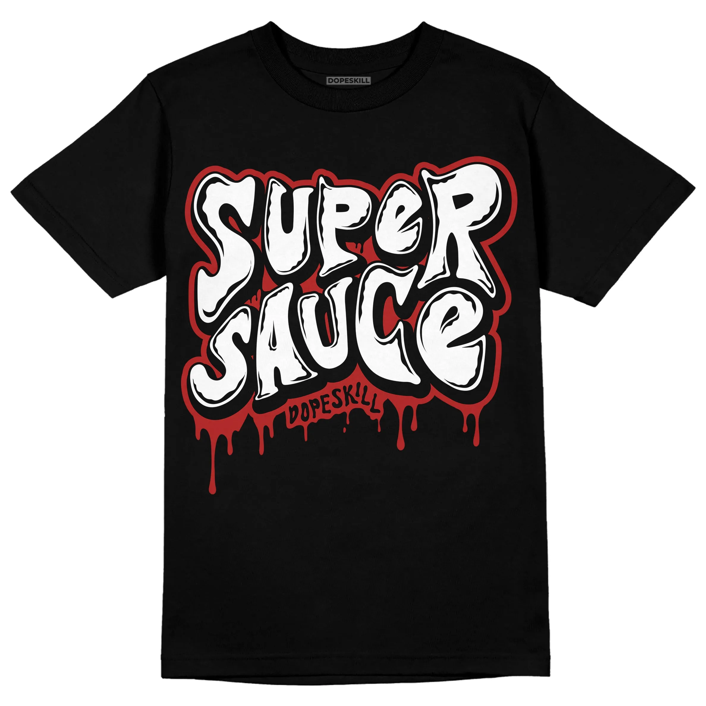 Black and White 14s DopeSkill T-Shirt Super Sauce Graphic sold by DopeSkill