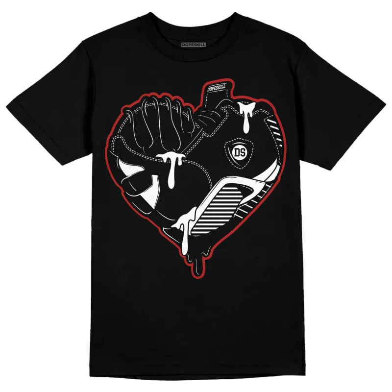 Black and White 14s DopeSkill T-Shirt Heart Jordan 14 Graphic sold by DopeSkill