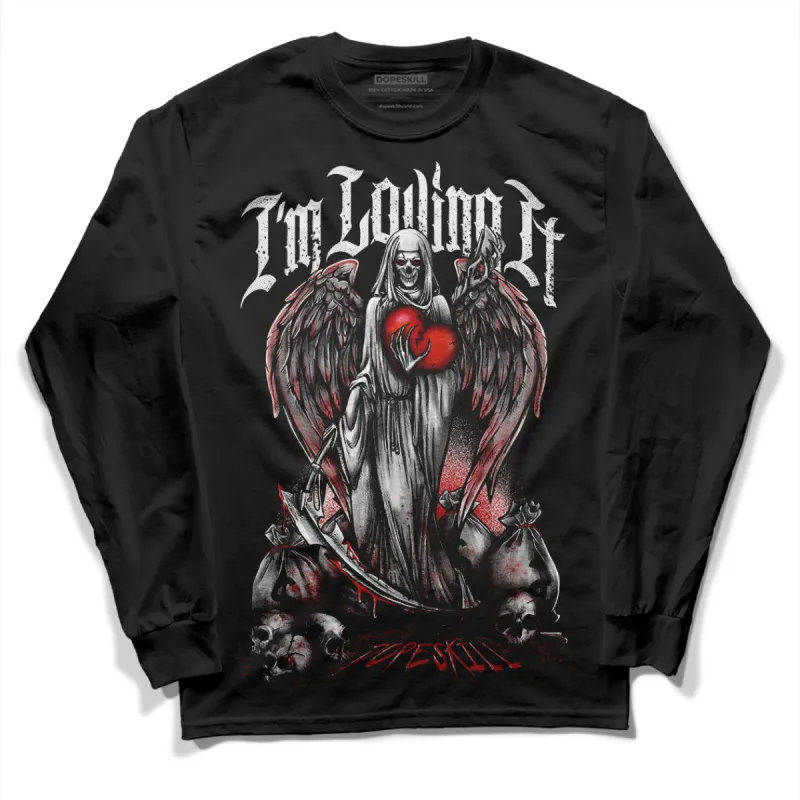 Black and White 14s DopeSkill Long Sleeve T-Shirt New I'm Loving It Graphic sold by DopeSkill