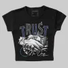 Midnight Navy 3s DopeSkill Women's Crop Top Trust No One Graphic sold by DopeSkill