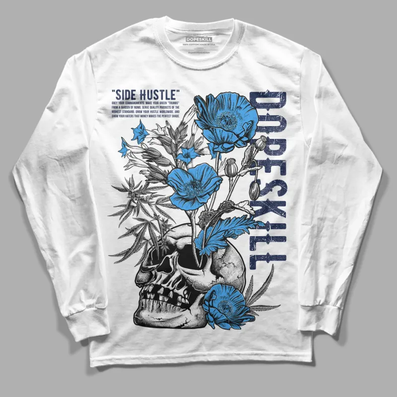Midnight Navy 3s DopeSkill Long Sleeve T-Shirt Side Hustle Graphic sold by DopeSkill