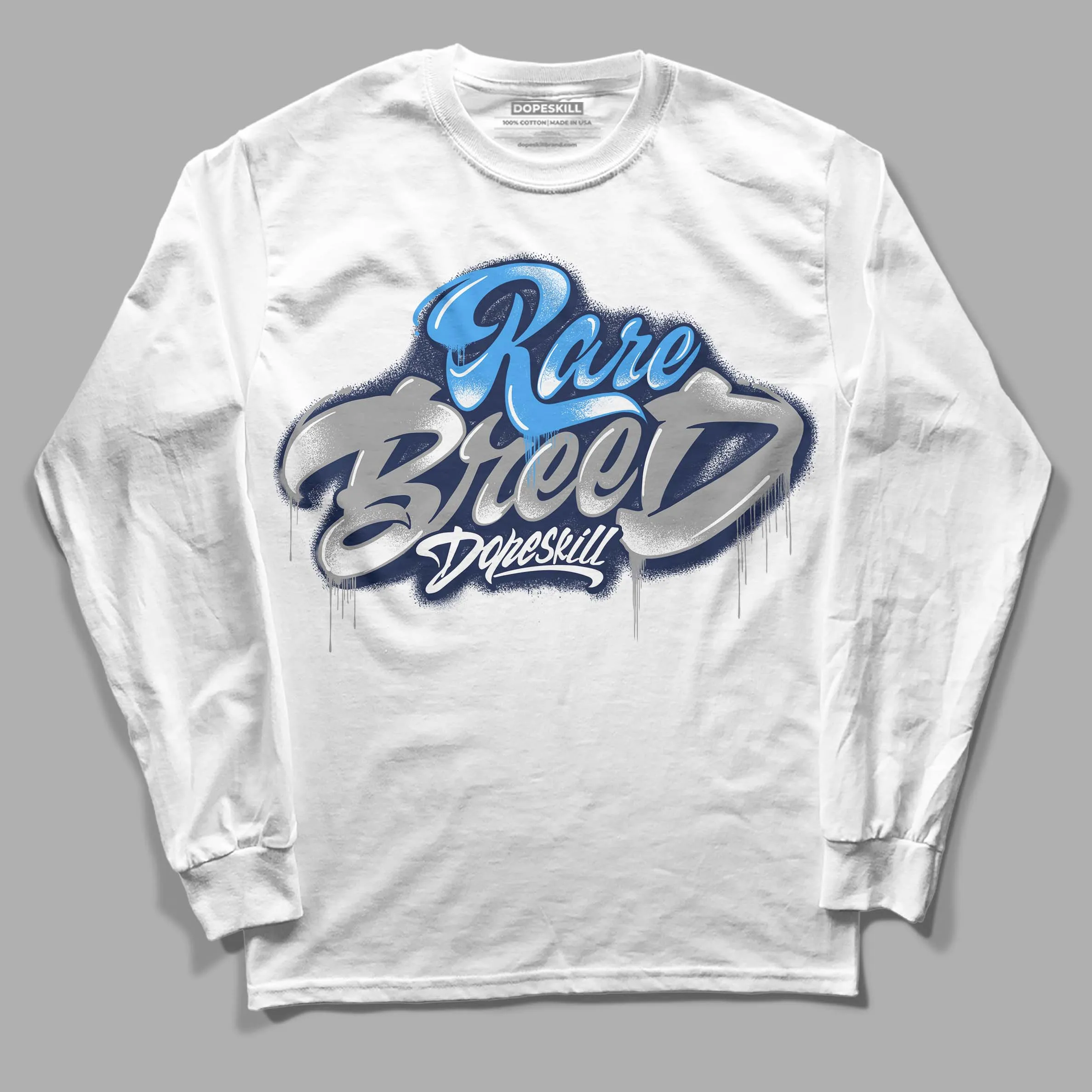Midnight Navy 3s DopeSkill Long Sleeve T-Shirt Rare Breed Type Graphic sold by DopeSkill
