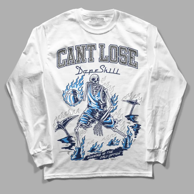 Midnight Navy 3s DopeSkill Long Sleeve T-Shirt Cant Lose Graphic sold by DopeSkill