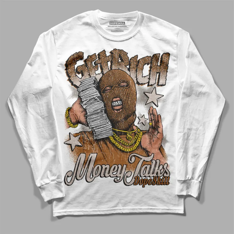 Palomino 3s DopeSkill Long Sleeve T-Shirt Get Rich Graphic sold by DopeSkill