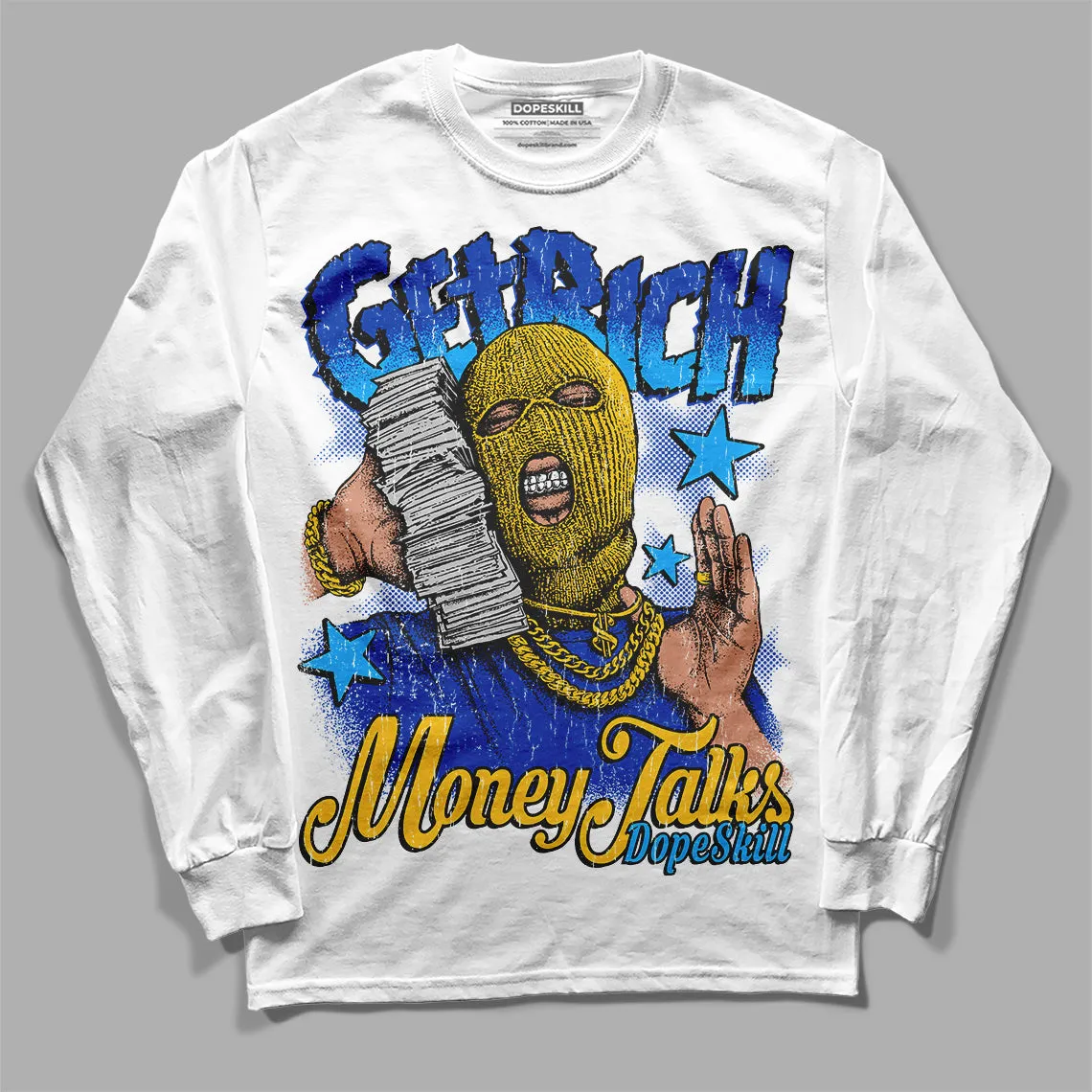Laney 14s DopeSkill Long Sleeve T-Shirt Get Rich Graphic sold by DopeSkill product image thumbnail 2