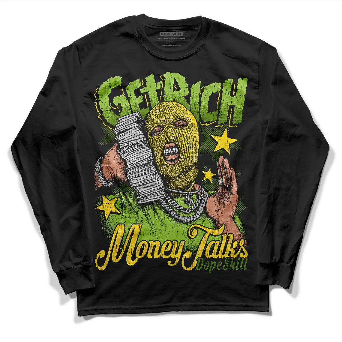 Dunk Low 'Chlorophyll' DopeSkill Long Sleeve T-Shirt Get Rich Graphic sold by DopeSkill product image thumbnail 2