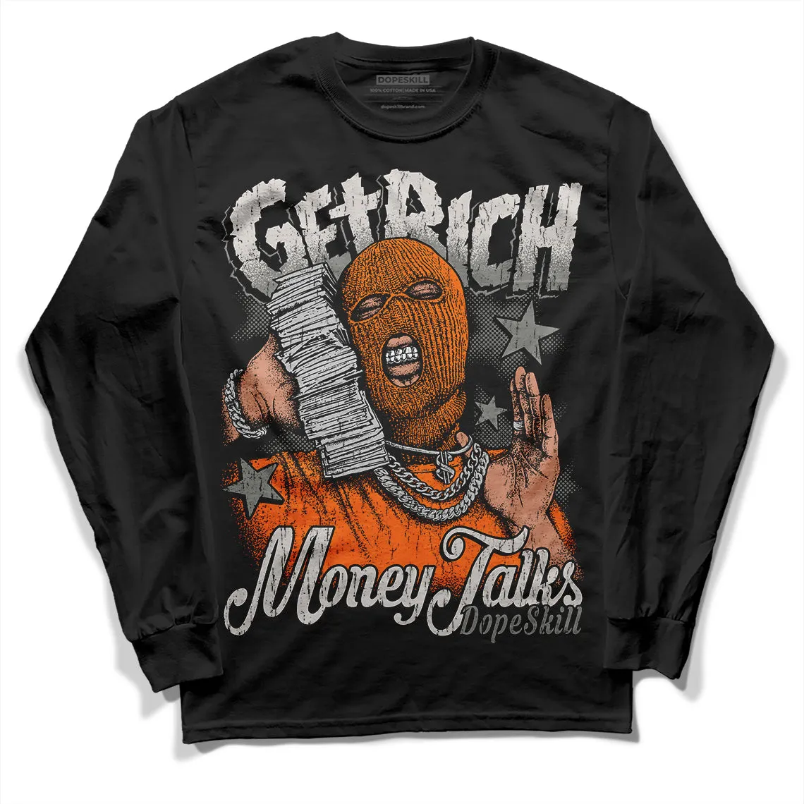 Craft 5s DopeSkill Long Sleeve T-Shirt Get Rich Graphic sold by DopeSkill