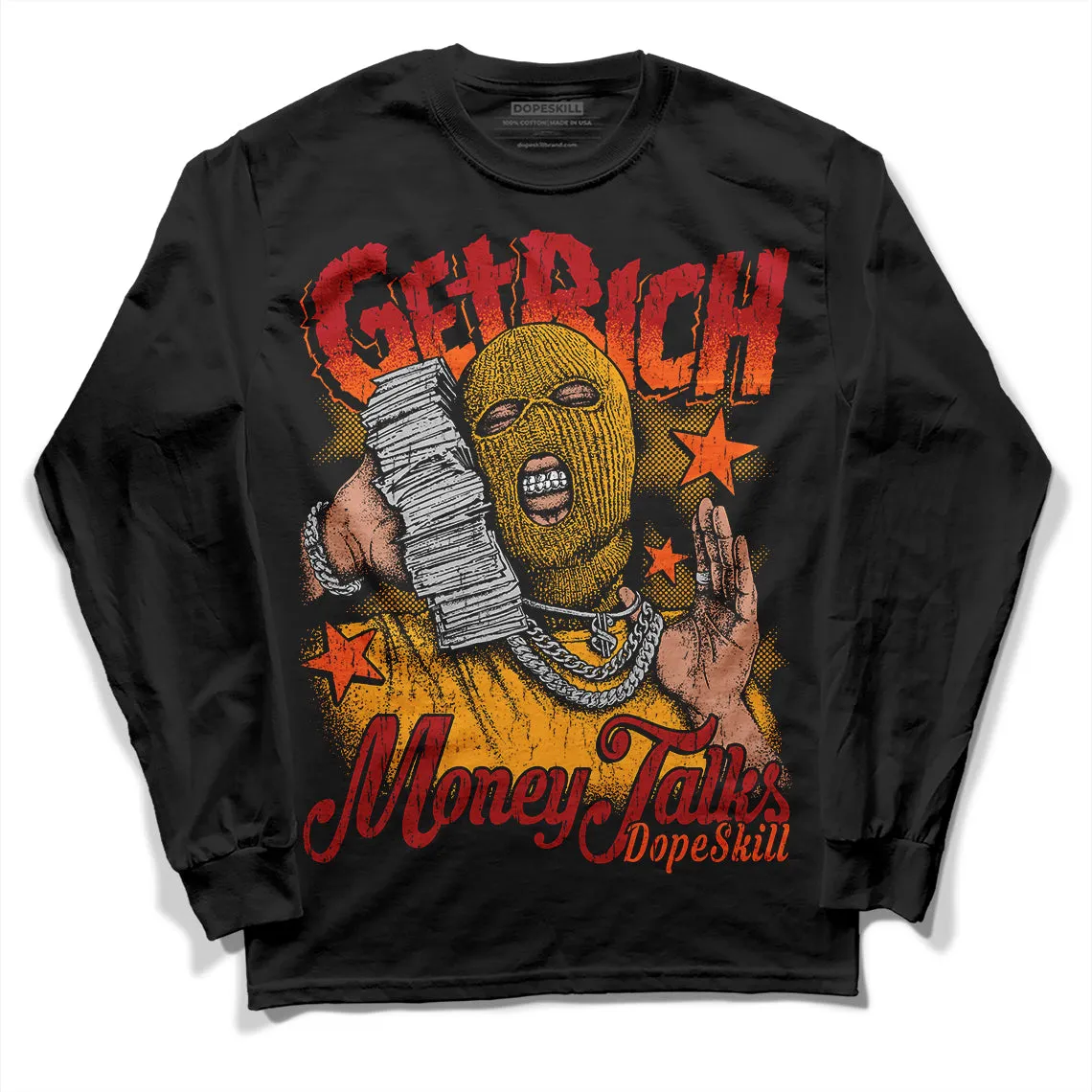 Citrus 7s DopeSkill Long Sleeve T-Shirt Get Rich Graphic sold by DopeSkill