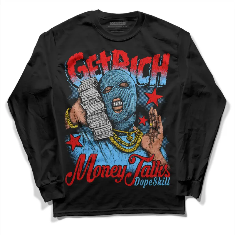 Cactus Jack 4s DopeSkill Long Sleeve T-Shirt Get Rich Graphic sold by DopeSkill