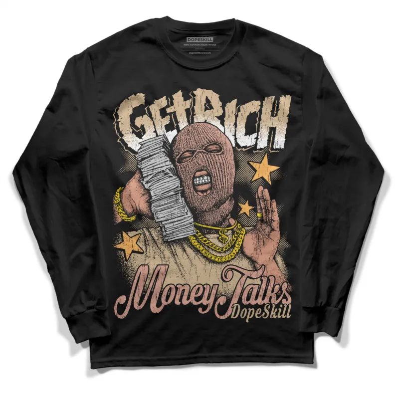 TAN Collection DopeSkill Long Sleeve T-Shirt Get Rich Graphic sold by DopeSkill