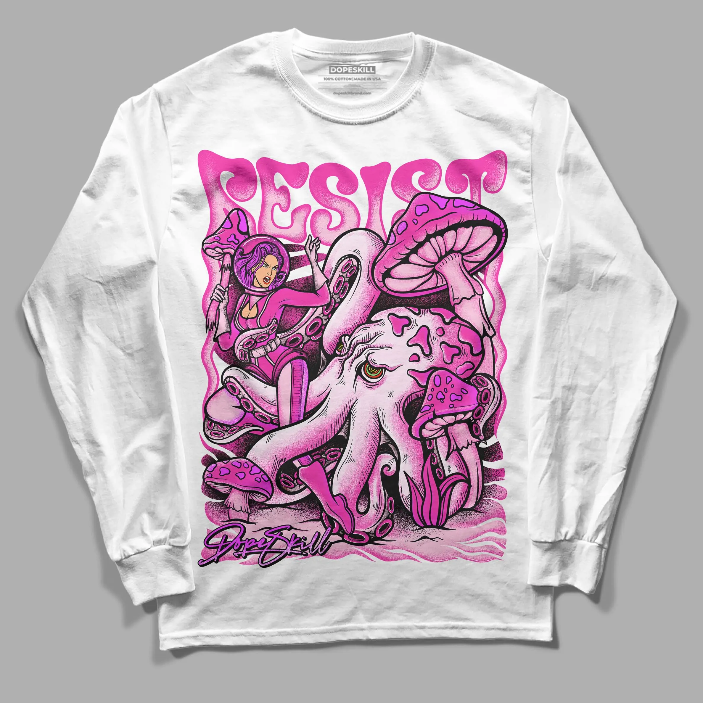 Pink Collection DopeSkill Long Sleeve T-Shirt Resist Graphic sold by DopeSkill