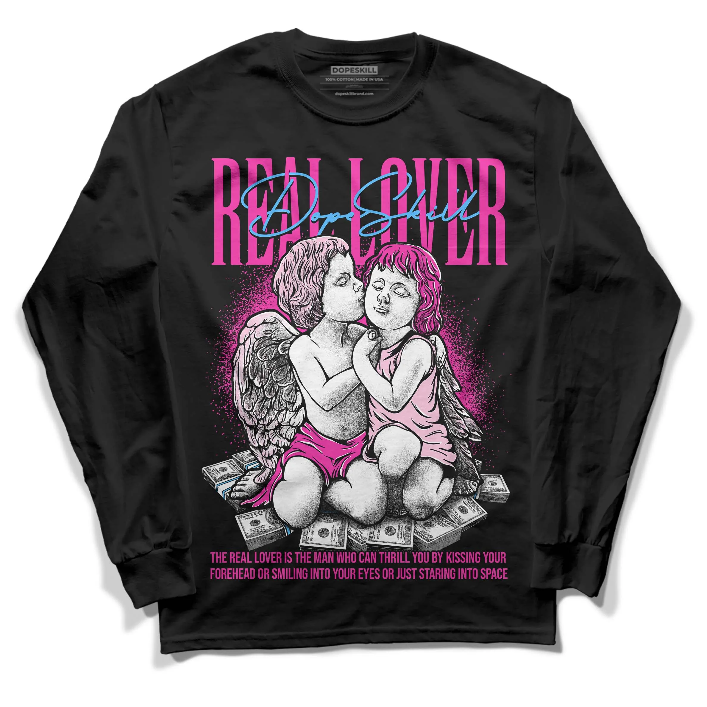 Pink Collection DopeSkill Long Sleeve T-Shirt Real Lover Graphic sold by DopeSkill product image thumbnail 2