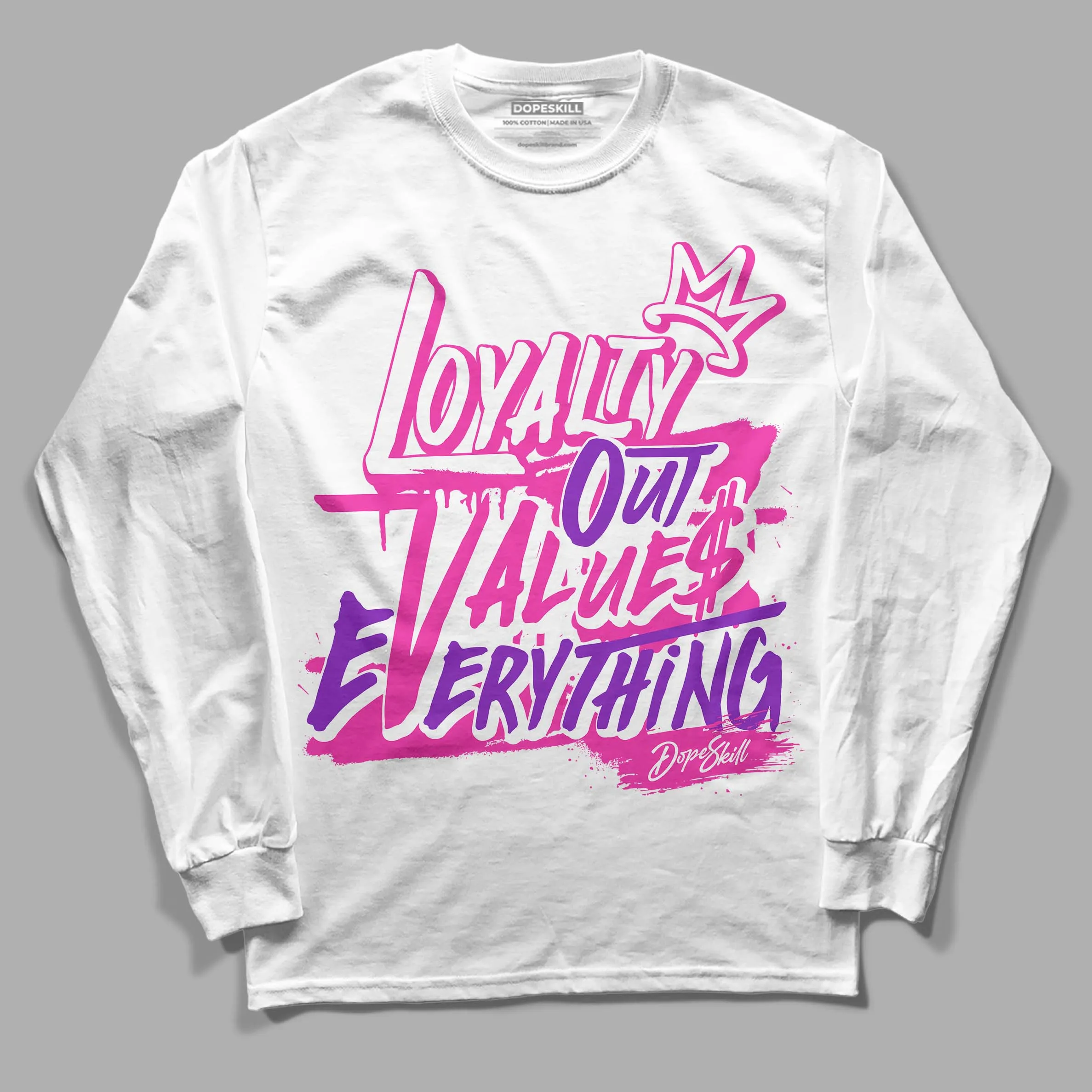 Pink Collection DopeSkill Long Sleeve T-Shirt LOVE Graphic sold by DopeSkill