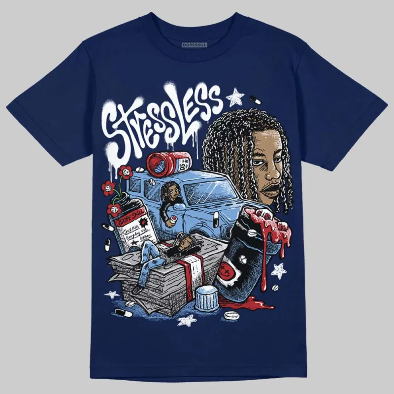 Midnight Navy 1s DopeSkill Navy T-shirt Stressless Graphic sold by DopeSkill