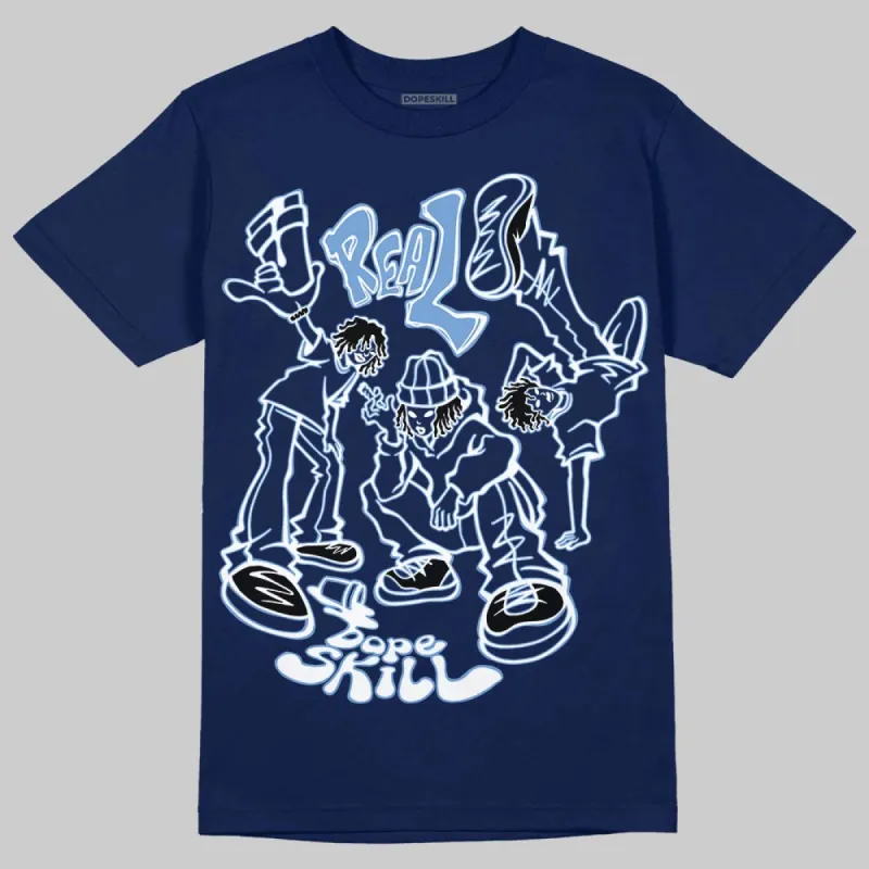 Midnight Navy 1s DopeSkill Navy T-shirt Real Y2K Players Graphic sold by DopeSkill