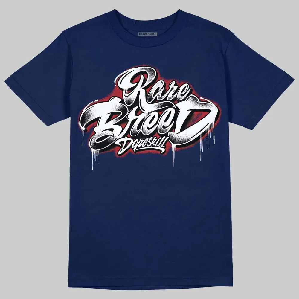 Midnight Navy 1s DopeSkill Navy T-shirt Rare Breed Type Graphic sold by DopeSkill