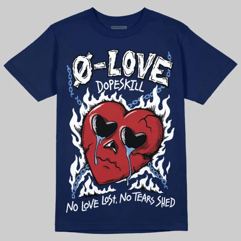 Midnight Navy 1s DopeSkill Navy T-shirt Crying Heart Graphic sold by DopeSkill