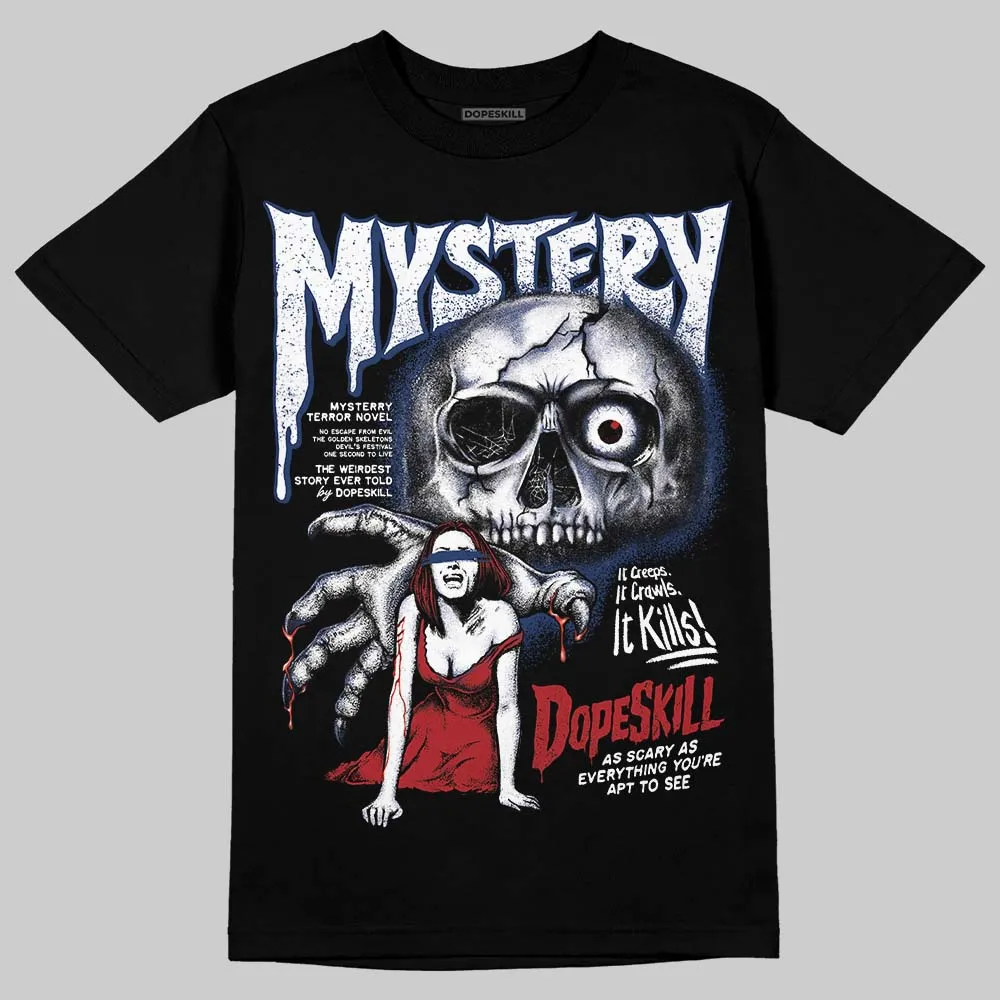 Midnight Navy 1s DopeSkill T-Shirt Mystery Ghostly Grasp Graphic sold by DopeSkill product image thumbnail 2