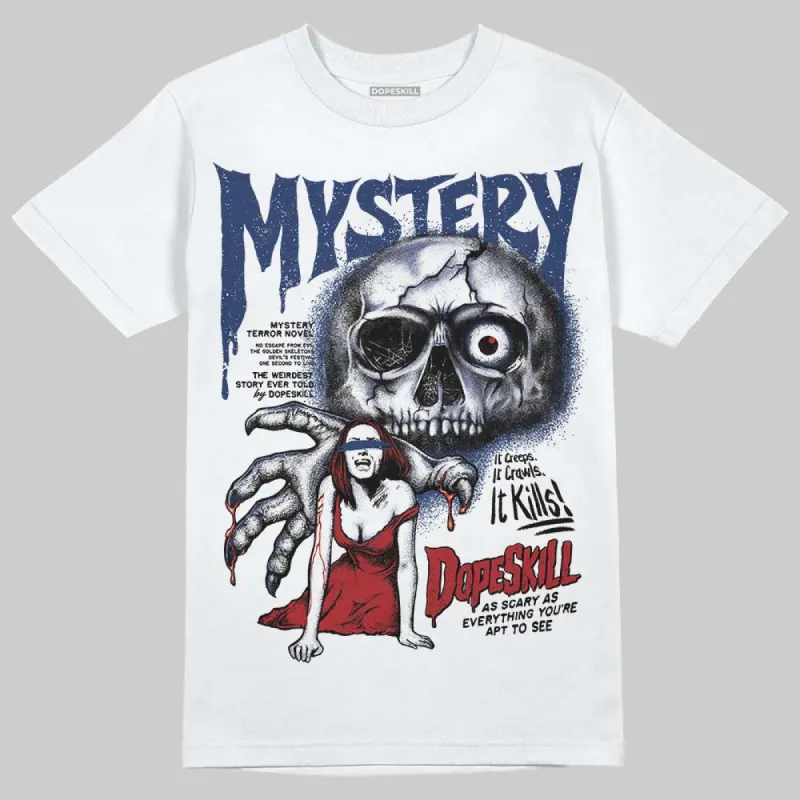 Midnight Navy 1s DopeSkill T-Shirt Mystery Ghostly Grasp Graphic sold by DopeSkill